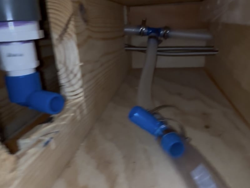 Plumbing Under Shower